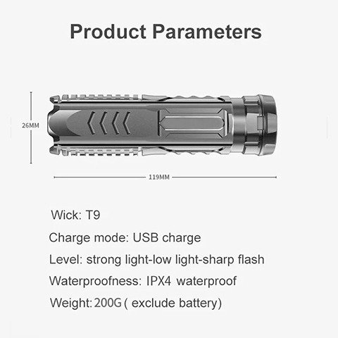 SwiftCalid™ Multi-Function Rechargeable Flashlight