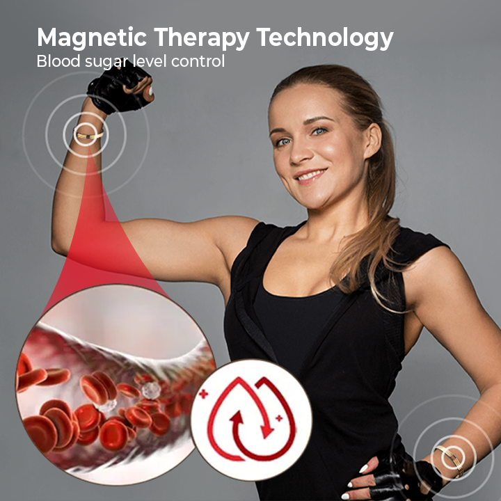HEALTHTECH™ Cholesterol Blood Sugar Magnetic Therapy Bracelet